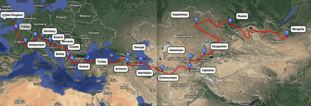 french in normandy mongol rally charity